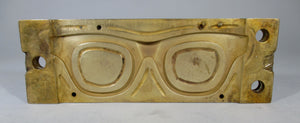 SALE - Vintage Industrial Bronze Eyeglass molds circa 1940-1950