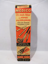 SOLD - Vintage American Genuine Medico Store display, filter for pipes and holders. Circa 1950