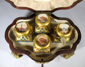 SOLD - 19th Century French Kingwood veneers perfume casket