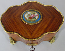 SALE - 19th Century French Kingwood veneers perfume casket